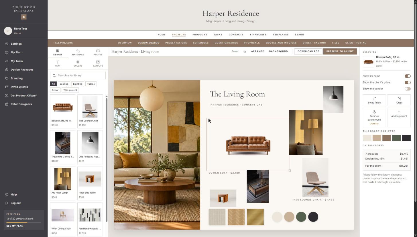 A design board