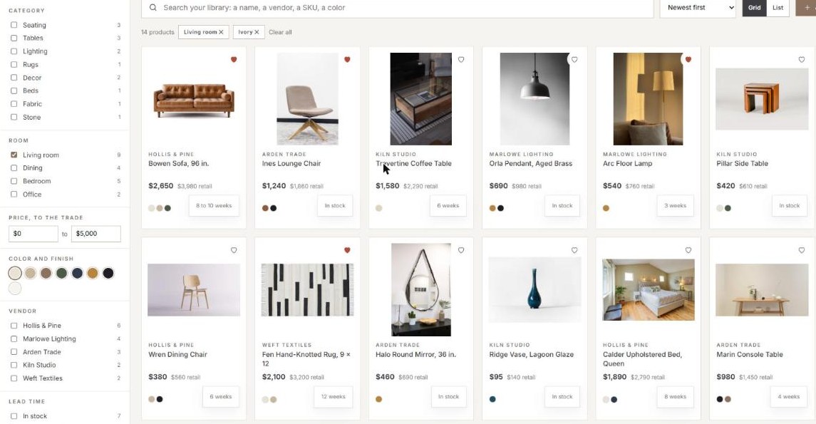 Product library